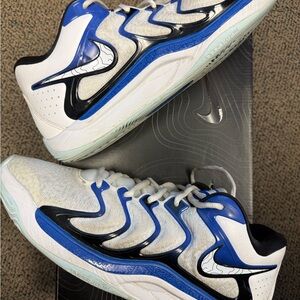 Nike KD 17 Penny - White and Blue Sports Sneakers